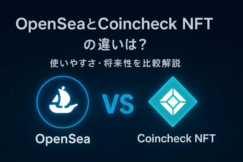 OpenSeaとCoincheck NFTの違い｜使い方・手数料を比較
