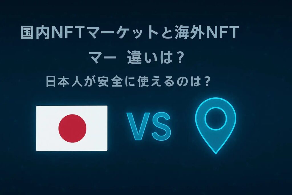 国内NFTマーケットと海外NFTマーケットの違いを比較
