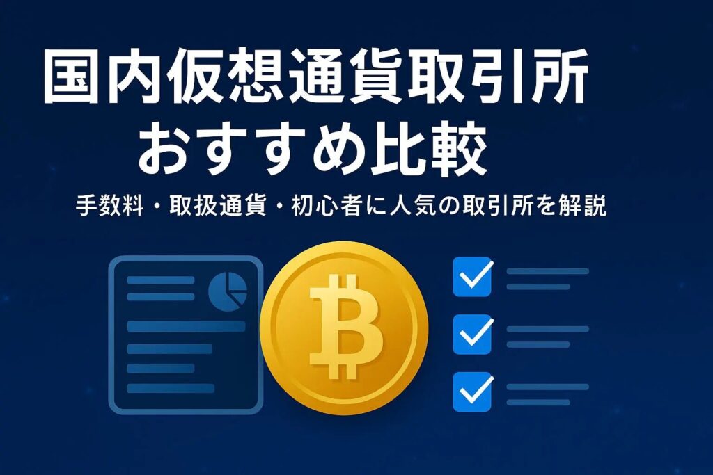 国内仮想通貨取引所のおすすめ比較｜初心者向けに特徴を解説
